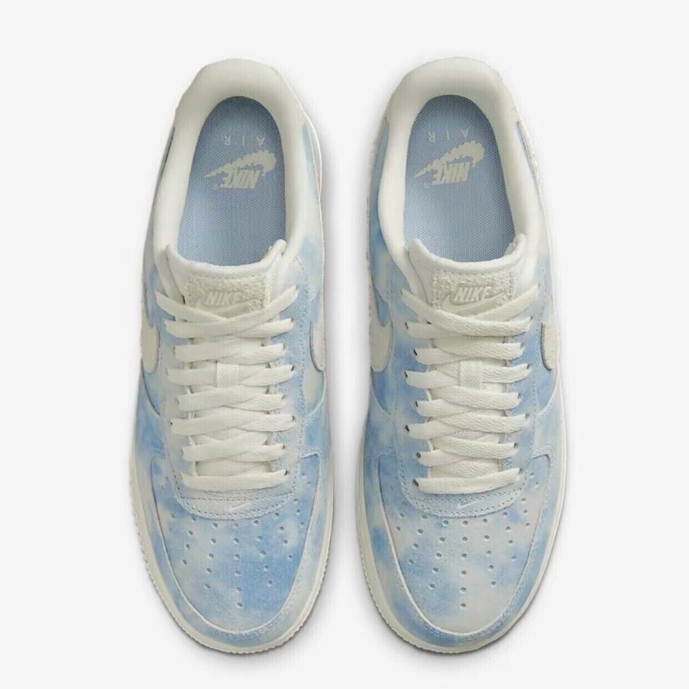 Nike Air Force 1 ‘07 SE Celestine Blue Sail Suede Clouds Women's Size 9